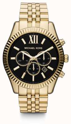 Michael Kors 男士 lexington 金色和黑色手表 MK8286