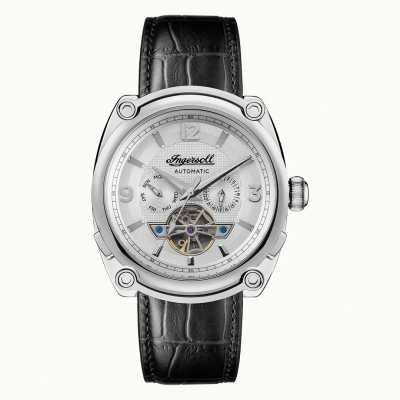 Ingersoll 密歇根自动黑色皮革手表 I01105