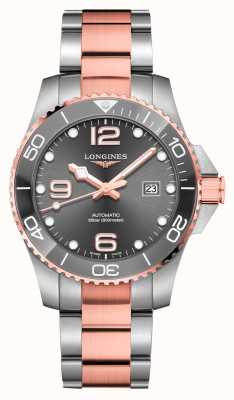 LONGINES Hydroconquest 自动 43 毫米灰色表盘双色手表 L37823787