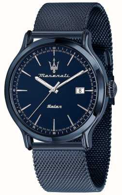 Maserati 男士太阳能 |蓝色表盘 |蓝色钢网手链 R8853149001