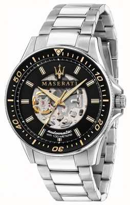 Maserati 男士sfida |黑色镂空表盘|不锈钢手链 R8823140002